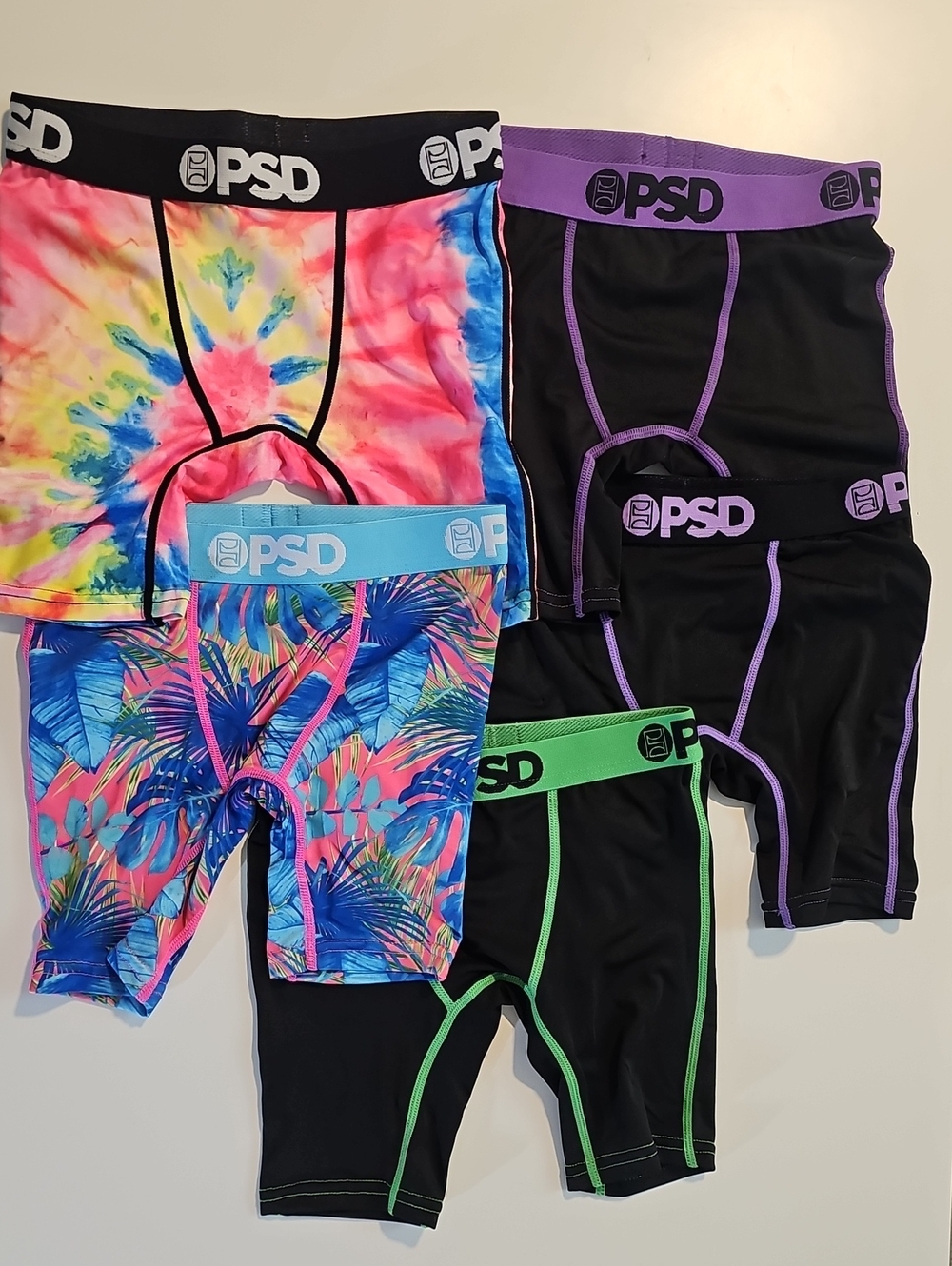 PSD Youth Small Boxer Briefs Bundle Containing 5 Pairs